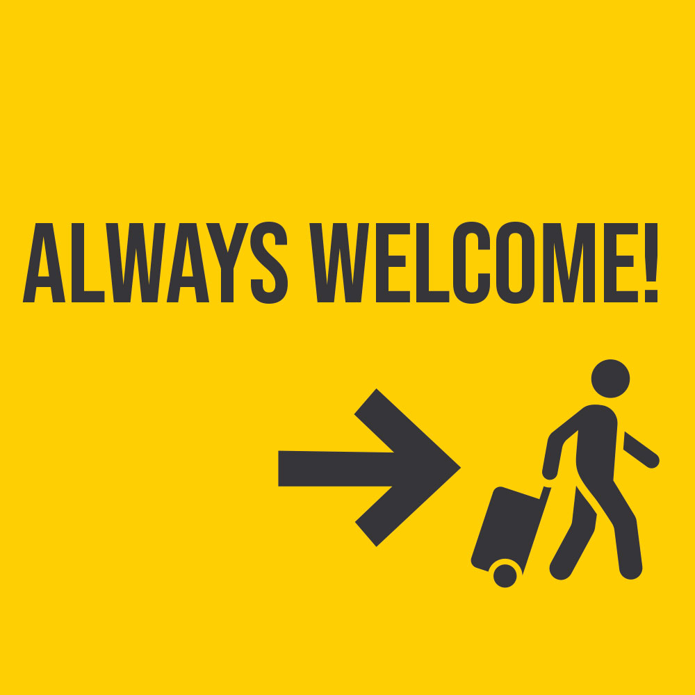 Always Welcome Grafik