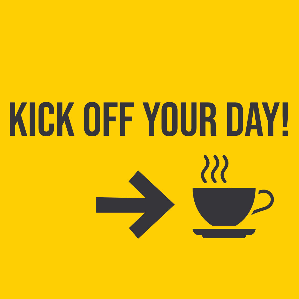 Kick off your Day Grafik
