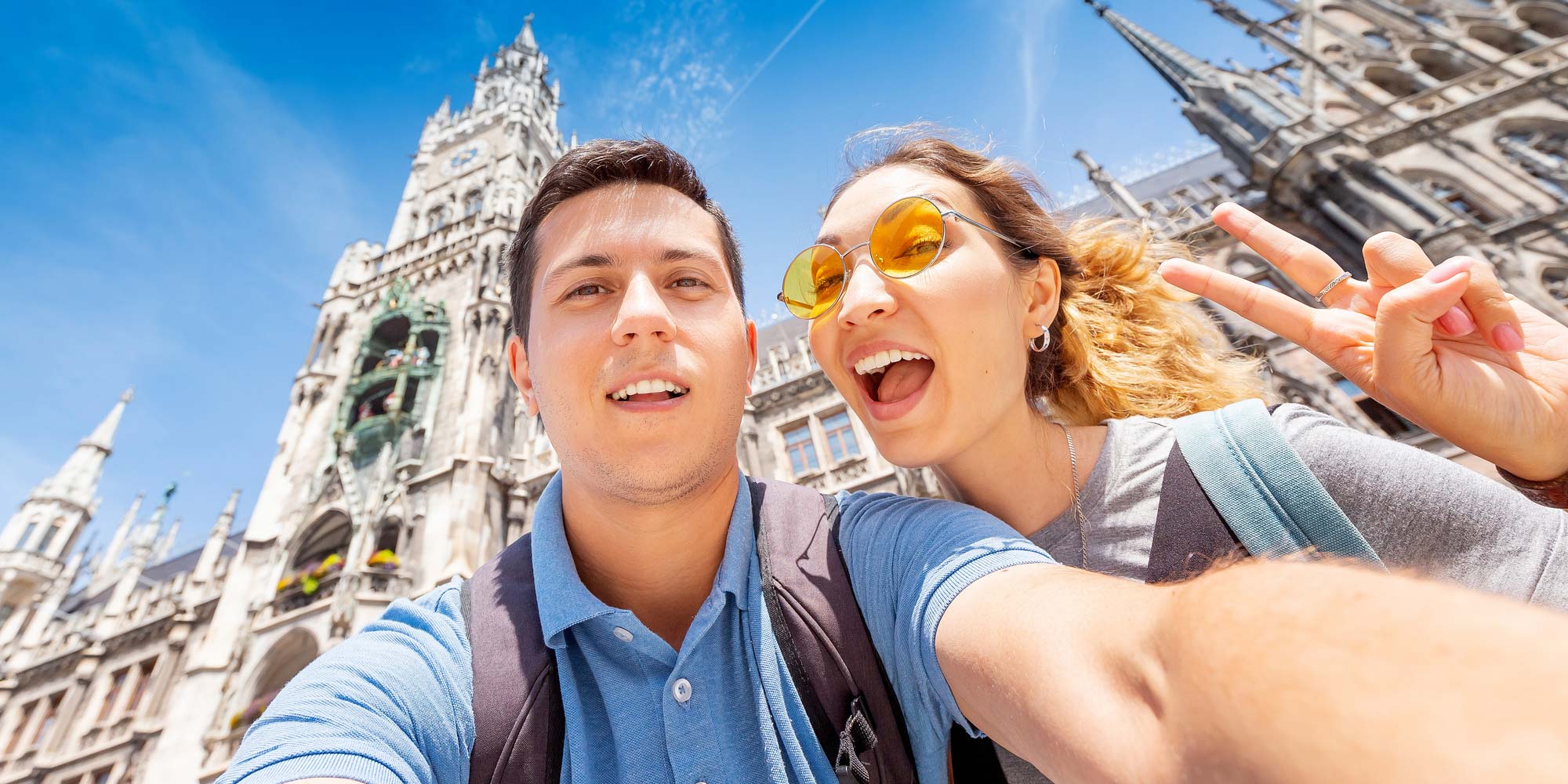 Pärchen auf einem München Tripp