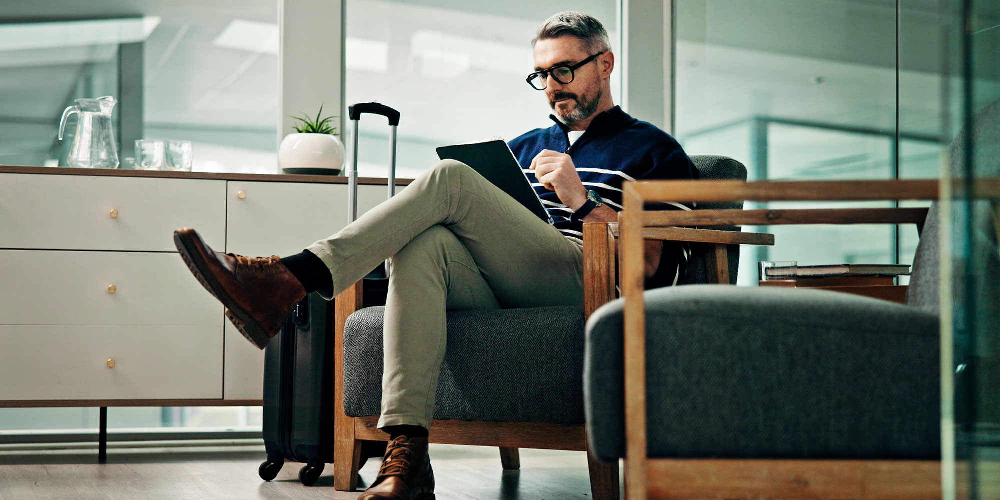 Business Tipp Headerbild mit Businessmann